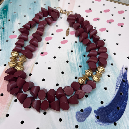 Burgundy Necklace